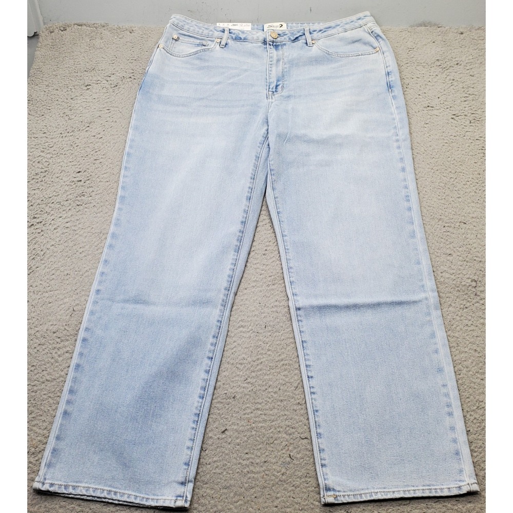 Seven7 Pale Blue Straight Leg Jeans
